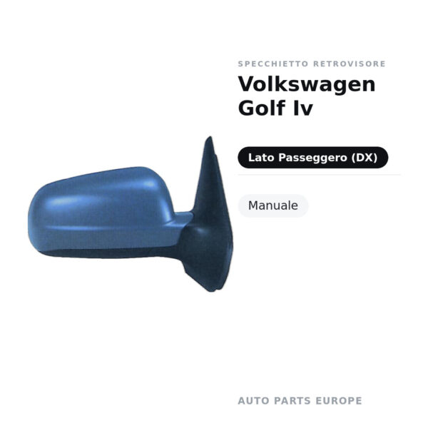 Specchietto Retrovisore Destro Volkswagen Golf Iv – Manuale – foto 2