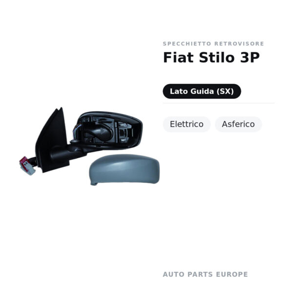 Außenspiegel Links Fiat Stilo 3P – Elektrisch, Asphärisch – Bild 2