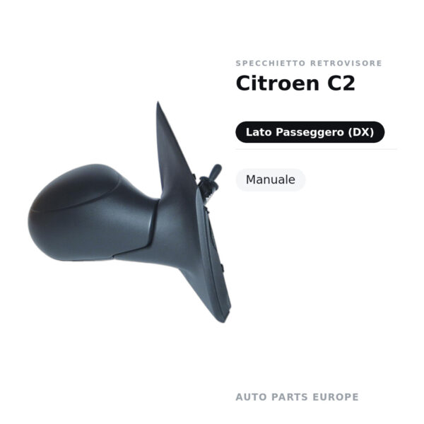Außenspiegel Rechts Citroen C2 – Manuell – Bild 2
