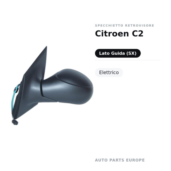 Außenspiegel Links Citroen C2 – Elektrisch – Bild 2