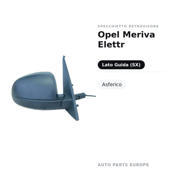 Außenspiegel Links Opel Meriva Elektr – Asphärisch – Bild 2