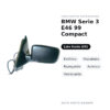 Außenspiegel Links BMW Serie 3 E46 99 Compact – Elektrisch, Beheizt, Klappbar, Asphärisch, Lackierbar – Bild 2