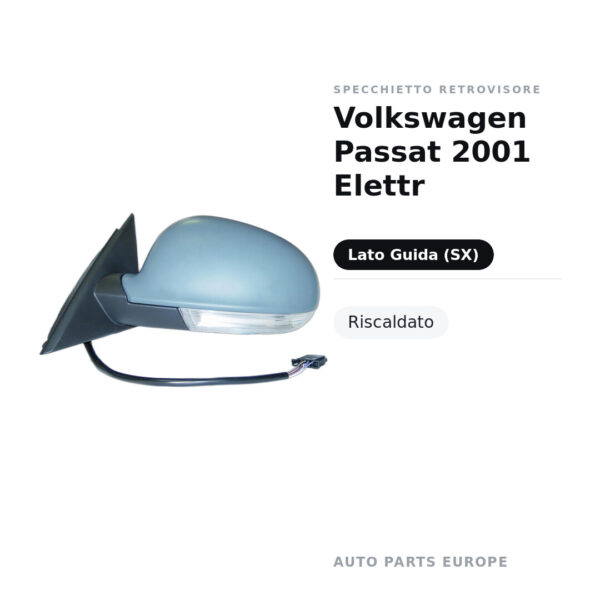 Specchietto Retrovisore Sinistro Volkswagen Passat 2001 Elettr – Riscaldato – foto 2