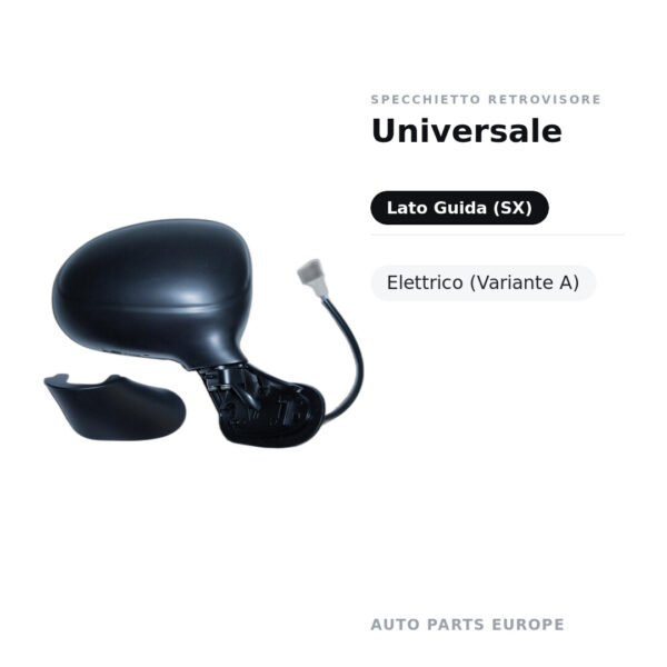 Specchietto Retrovisore Sinistro Universale – Elettrico (Variante A) – foto 2