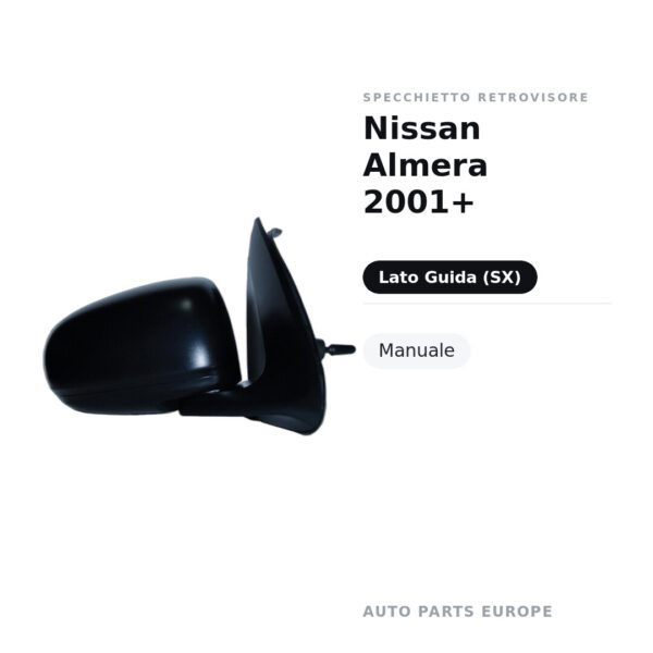 Außenspiegel Links Nissan Almera 2001+ – Manuell – Bild 2