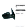 Specchietto Retrovisore Destro Volkswagen T5 – Manuale, Nero – foto 2