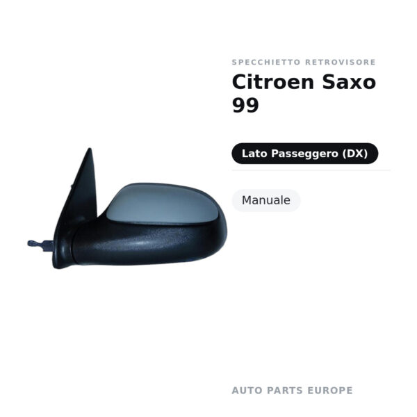 Außenspiegel Rechts Citroen Saxo 99 – Manuell – Bild 2
