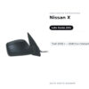 Specchietto Retrovisore Sinistro Nissan X-Trail 2001+ – Elettrico (Variante A) – foto 2