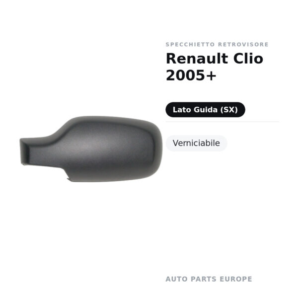 Außenspiegel Links Renault Clio 2005+ – Lackierbar – Bild 2