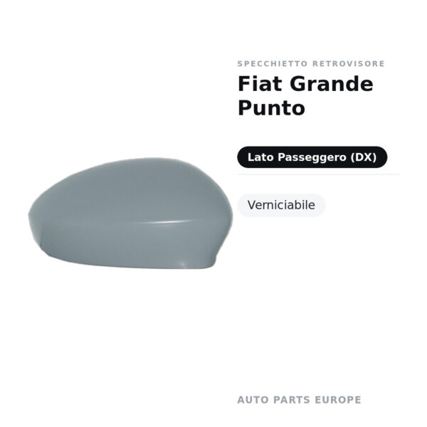 Außenspiegel Rechts Fiat Grande Punto – Lackierbar – Bild 2