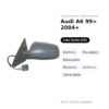Specchietto Retrovisore Sinistro Audi A6 99> 2004+ – Elettrico, Riscaldato, Ripiegabile, Memoria, Asferico, Verniciabile