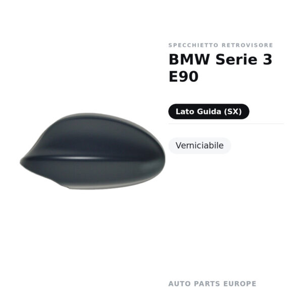 Außenspiegel Links BMW Serie 3 E90 – Lackierbar – Bild 2