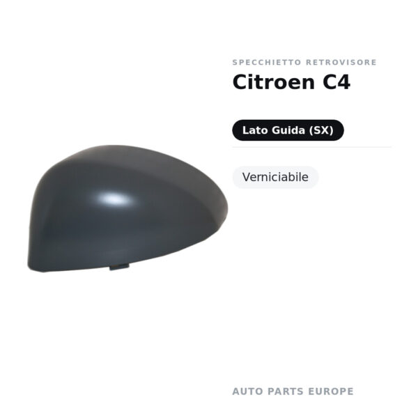 Außenspiegel Links Citroen C4 – Lackierbar – Bild 2