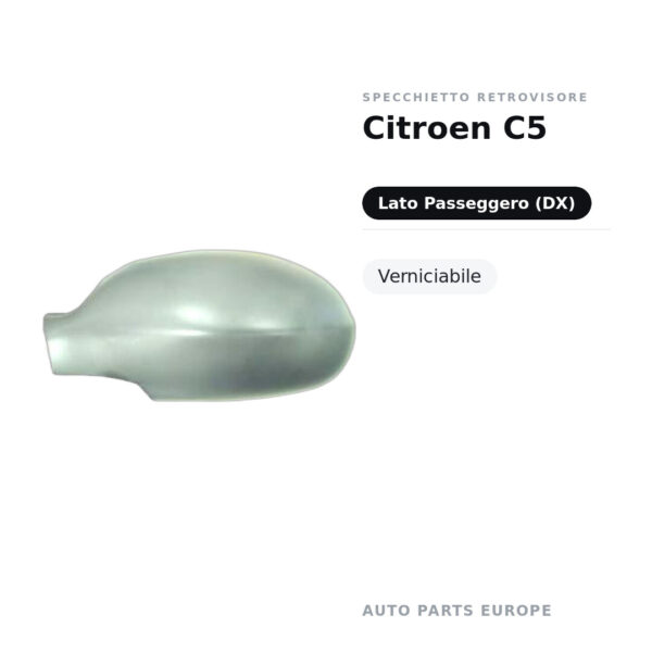 Außenspiegel Rechts Citroën C5 – Lackierbar – Bild 2