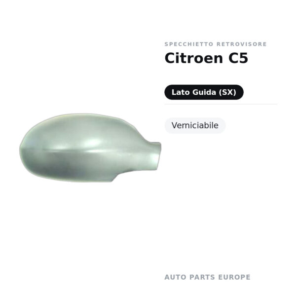 Außenspiegel Links Citroen C5 – Lackierbar – Bild 2