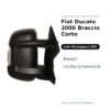 Specchietto Retrovisore Destro Fiat Ducato 2006 Braccio Corto – Manuale, con Freccia (Variante A) – foto 2
