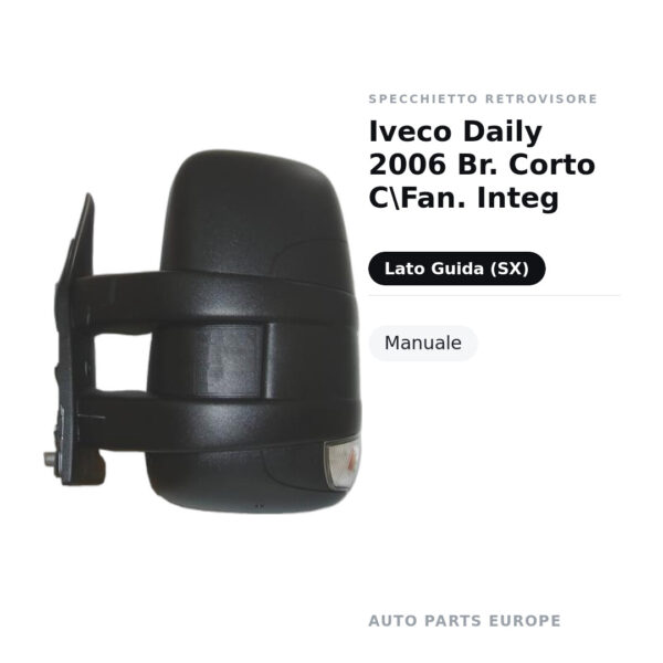 Außenspiegel Links Iveco Daily 2006 – Kurzer Arm, mit integriertem Blinker, Manuell – Bild 2