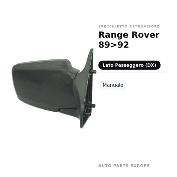 Specchietto Retrovisore Destro Range Rover 89>92 – Manuale – foto 2