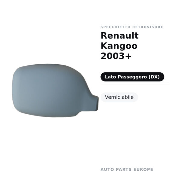 Außenspiegel Rechts Renault Kangoo 2003+ – Lackierbar – Bild 2