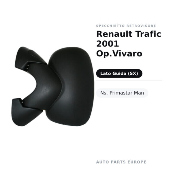 Außenspiegel Links Renault Trafic 2001 / Opel Vivaro / Nissan Primastar – Manuell – Bild 2