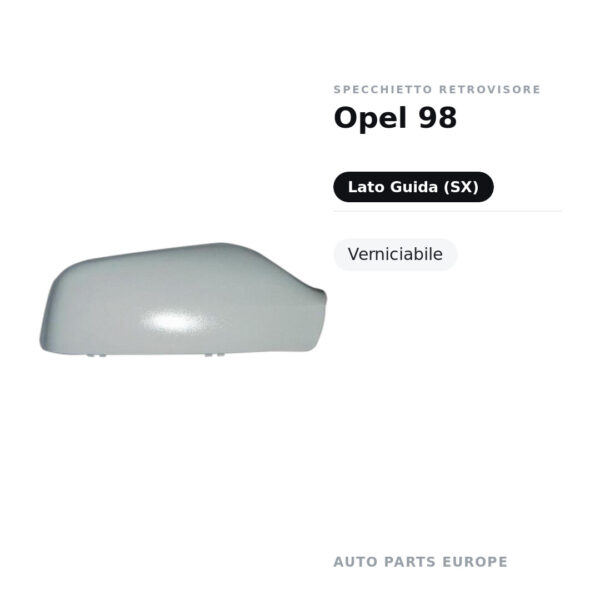 Außenspiegel Links Opel 98 – Lackierbar – Bild 2