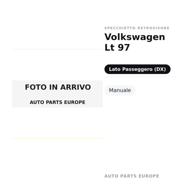 Specchietto Retrovisore Destro Volkswagen Lt 97 – Manuale – foto 2