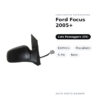 Specchietto Retrovisore Destro Ford Focus 2005+ – Elettrico, Riscaldato, 5 Pin, Nero – foto 2