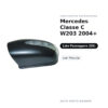 Calotta Specchietto Retrovisore Destro Mercedes Classe C W203 2004+ – Nera, Verniciabile, con foro fanale freccia – foto 2