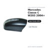 Calotta Specchietto Retrovisore Sinistro Mercedes Classe C W203 2004+ – Nera, Verniciabile, con foro fanale freccia – foto 2