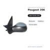 Specchietto Retrovisore Sinistro Peugeot 206 – Manuale, Asferico, Verniciabile – foto 2