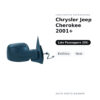Außenspiegel Rechts Chrysler Jeep Cherokee 2001+ – Elektrisch, Schwarz – Bild 2