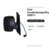 Außenspiegel Rechts Fiat Scudo/Jumpy/Expert 2007+ – Elektrisch, Beheizt, Schwarz – Bild 2