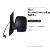 Specchietto Retrovisore Sinistro Fiat Scudo/Jumpy/Expert 2007+ – Elettrico, Riscaldato, Nero – foto 2