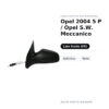 Specchietto Retrovisore Sinistro Opel 2004 5 P / Opel S.W. Meccanico – Asferico, Nero – foto 2