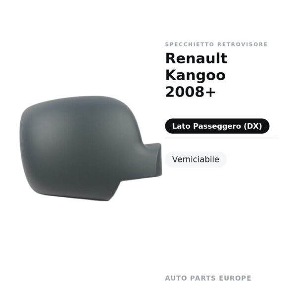 Außenspiegel Rechts Renault Kangoo 2008+ – Lackierbar – Bild 2