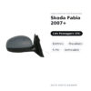 Specchietto Retrovisore Destro Skoda Fabia 2007+ – Elettrico, Riscaldato, 5 Pin, Verniciabile – foto 2