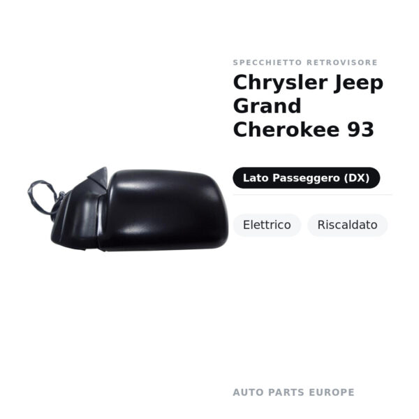 Außenspiegel Rechts Chrysler Jeep Grand Cherokee 93 – Elektrisch, Beheizt – Bild 2