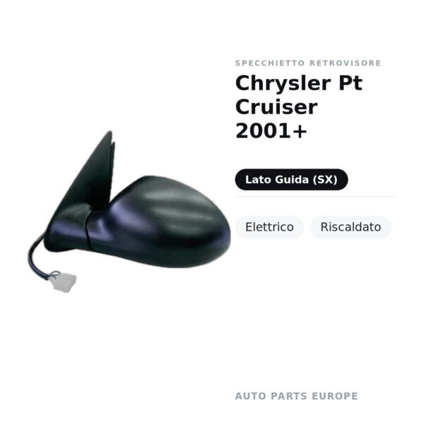 Außenspiegel Links Chrysler Pt Cruiser 2001+ – Elektrisch, Beheizt – Bild 2