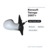 Specchietto Retrovisore Sinistro Renault Twingo 2007+ – Manuale, Asferico, Verniciabile – foto 2
