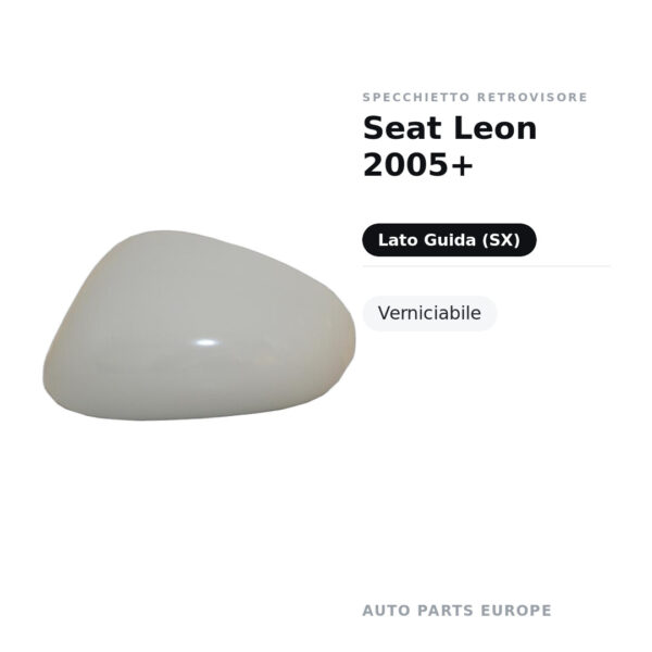 Außenspiegel Links Seat Leon 2005+ – Lackierbar – Bild 2