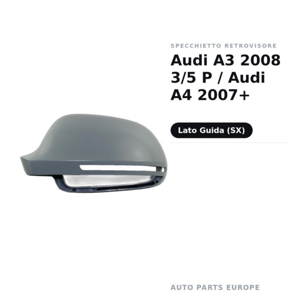 Außenspiegel Links Audi A3 2008 3/5 P / Audi A4 2007+ – Bild 2