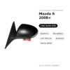 Specchietto Retrovisore Sinistro Mazda 6 2008+ – Elettrico, Riscaldato, con Freccia, Asferico, Verniciabile – foto 2
