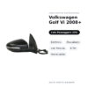 Specchietto Retrovisore Destro Volkswagen Golf Vi 2008+ – Elettrico, Riscaldato, con Freccia, 6 Pin, Verniciabile – foto 2
