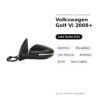 Außenspiegel Links Volkswagen Golf Vi 2008+ – Elektrisch, Beheizt, mit Blinker, Asphärisch, 6-polig, Lackierbar – Bild 2