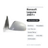 Außenspiegel Links Renault Laguna 2007+ – Elektrisch, Beheizt, mit Blinker, Temperatursensor, Asphärisch, Blaues Glas