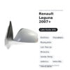 Außenspiegel Links Renault Laguna 2007+ – Elektrisch, Beheizt, Klappbar, mit Blinker, Memory, Temperatursensor, Asphärisch