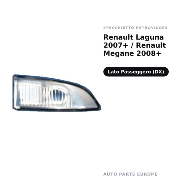 Außenspiegel Rechts Renault Laguna 2007+ / Renault Megane 2008+ – Bild 2