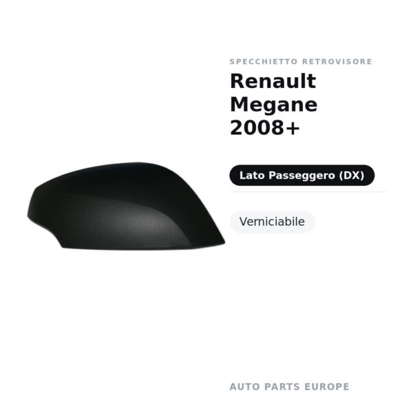 Außenspiegel Rechts Renault Megane 2008+ – Lackierbar – Bild 2