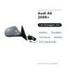 Specchietto Retrovisore Destro Audi A6 2008+ – Elettrico, Riscaldato, con Freccia, Asferico, 8 Pin (Variante B) – foto 2
