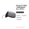 Außenspiegel Links Peugeot 4007 / Mitsubishi Asx 2010+ – Elektrisch, Beheizt, Klappbar, Lackierbar – Bild 2